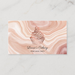 Tarjeta De Visita Pasteles y dulces Pasteles Caseros Panadería Rústi