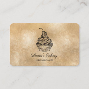 Tarjeta De Visita Pasteles y dulces Pasteles Caseros Panadería Rústi