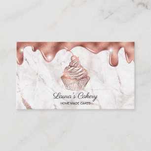 Tarjeta De Visita Pasteles y dulces Pasteles Caseros Panadería Rústi