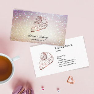 Tarjeta De Visita Pasteles y dulces Pasteles Caseros Panadería Rústi