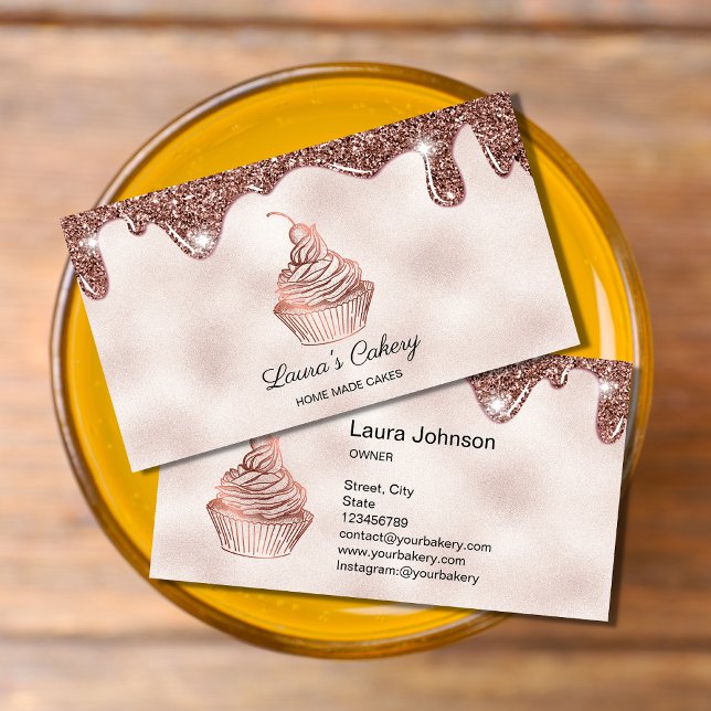 Tarjeta De Visita Pasteles y dulces Pasteles Caseros Panadería Rústi (Subido por el creador)