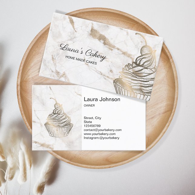 Tarjeta De Visita Pasteles y dulces Pasteles Caseros Panadería Rústi (Subido por el creador)