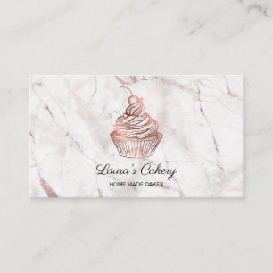 Tarjeta De Visita Pasteles y dulces Pasteles Caseros Panadería Rústi
