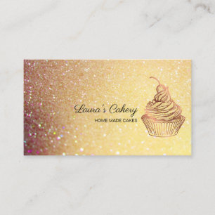 Tarjeta De Visita Pasteles y dulces Pasteles Caseros Panadería Rústi