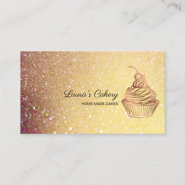 Tarjeta De Visita Pasteles y dulces Pasteles Caseros Panadería Rústi (Anverso)