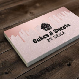 Tarjeta De Visita Pasteles y dulces pasteles en casa Panadería Purpu