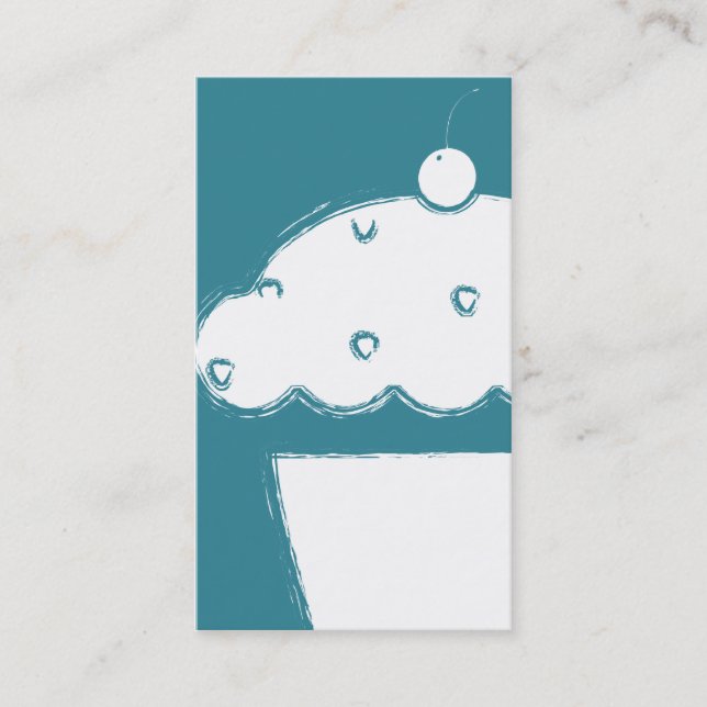 Tarjeta De Visita pastelito de cerezo (Anverso)