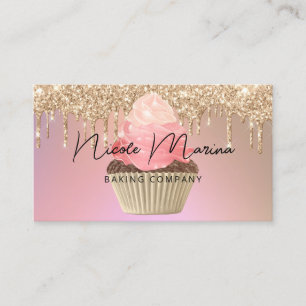 Tarjeta De Visita Pastelito de Panadería de Lujo Chef de Cupcake Gli