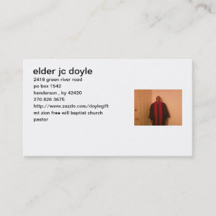 Tarjeta De Visita pastor