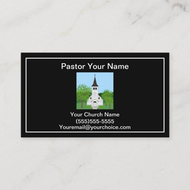 Tarjeta De Visita Pastor (Anverso)