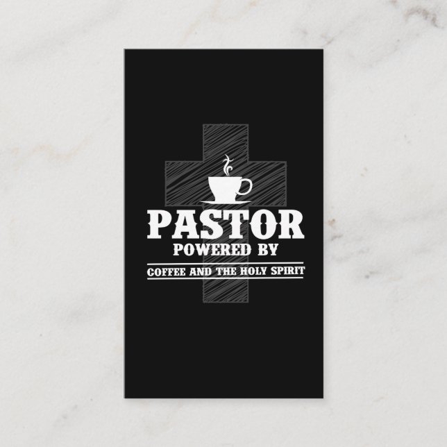 Tarjeta De Visita Pastor Cafetería del Santo Espíritu Santo (Anverso)