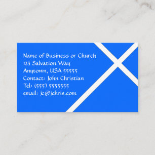 Tarjeta De Visita Pastor de empresa cristiana o Cruz Blanca de la Ig
