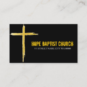 Tarjeta De Visita Pastor de Iglesia Cristianismo