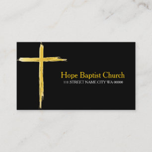 Tarjeta De Visita Pastor de Iglesia Cristianismo
