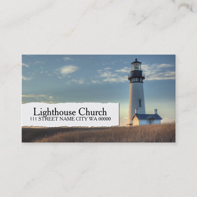 Tarjeta De Visita Pastor de Iglesia Cristianismo (Anverso)