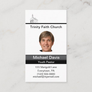 Tarjeta De Visita Pastor de jóvenes