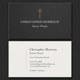 Tarjeta De Visita Pastor de la Iglesia