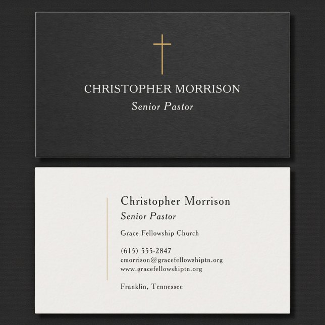 Tarjeta De Visita Pastor de la Iglesia (Subido por el creador)
