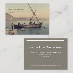 Tarjeta De Visita Pastor de la Iglesia Cristiana Clero