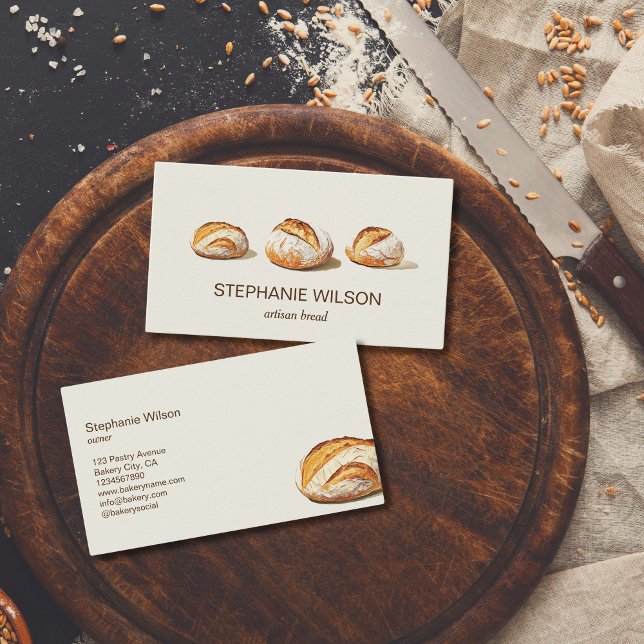 Tarjeta De Visita Pastor de repostería de pan de artista ruso (Subido por el creador)