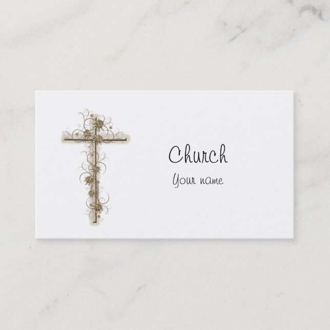 Tarjeta De Visita Pastor Iglesia del reverendo (Anverso)