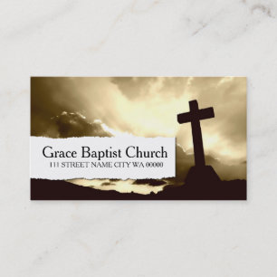 Tarjeta De Visita Pastor Iglesia Religión Cristianismo