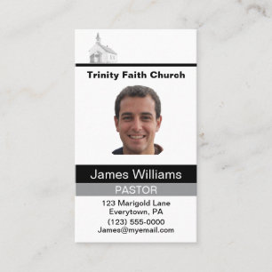 Tarjeta De Visita Pastor Personalizado