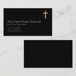 Tarjeta De Visita Pastor sacerdote católico cristiano Ministro Deaco