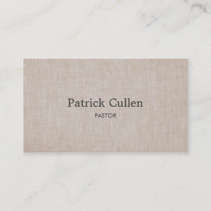 Tarjeta De Visita Pastor simple y elegante   Sacerdote