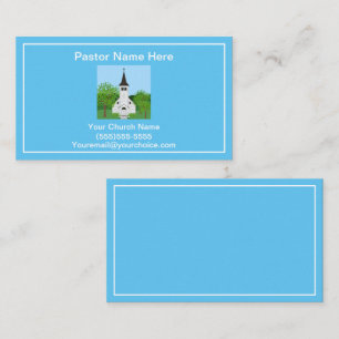 Tarjeta De Visita Pastor Y Iglesia