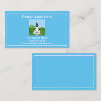 Tarjeta De Visita Pastor Y Iglesia