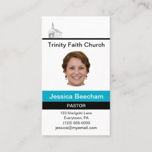 Tarjeta De Visita Pastora Personalizada