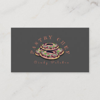 Tarjeta De Visita Pastry Chef Bakery Baking Business Card