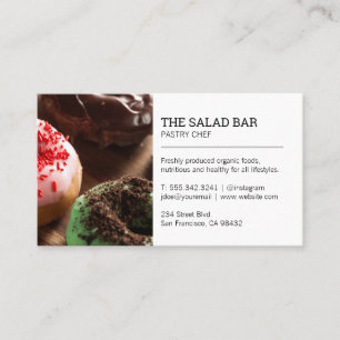 Tarjeta De Visita Pastry Chef   Donuts