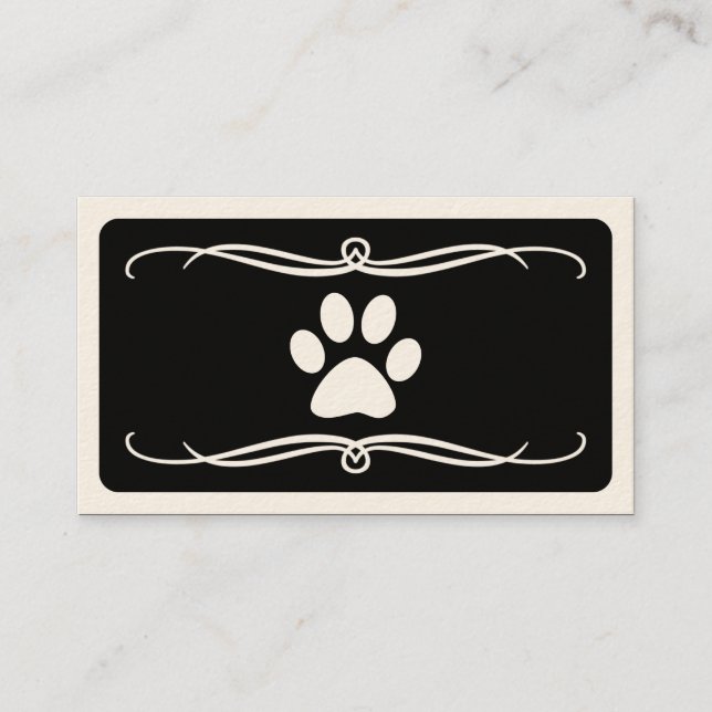 Tarjeta De Visita pata del mascota de la MOD (Anverso)