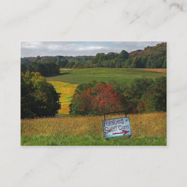 Tarjeta De Visita Patatas y maíz dulce ATC (Anverso)