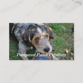 Tarjeta De Visita Patetismo del perro petsitting