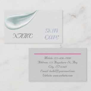 Tarjeta De Visita patinaje de belleza plateado