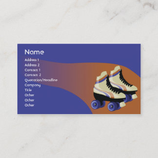 Tarjeta De Visita Patines - negocio