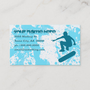 Tarjeta De Visita patineta gruesa