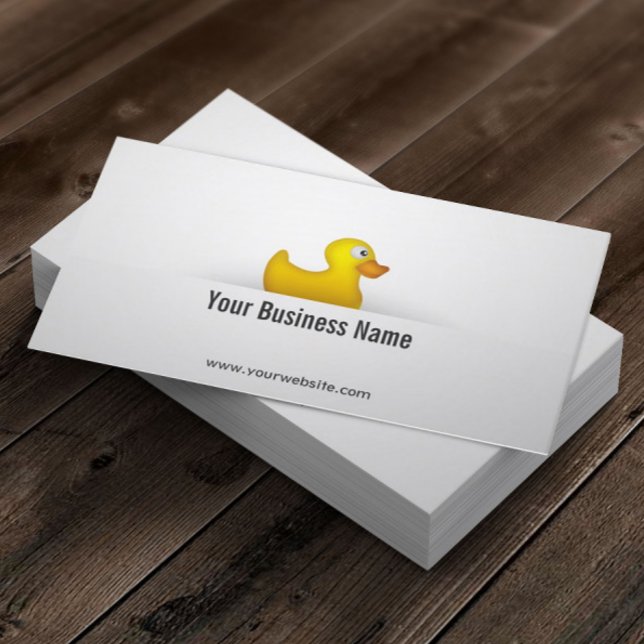 Tarjeta De Visita Pato de goma amarillo simple (Subido por el creador)