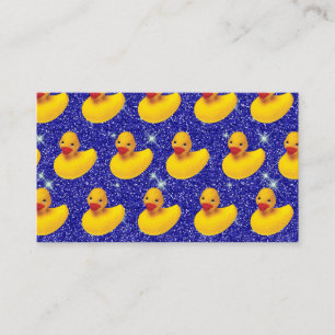 Tarjeta De Visita Pato de Goma Divertido Amarillo Patito Lindo Dibuj