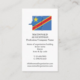Tarjeta De Visita Patriótico | BANDERA DE CONGO DE LA RDC | Foto
