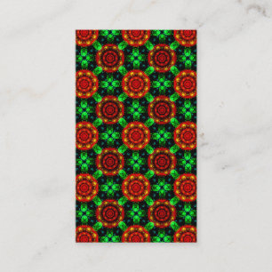Tarjeta De Visita Patrón abstracto boho elegante moderno floral #504