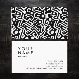 Tarjeta De Visita Patrón abstracto mínimo