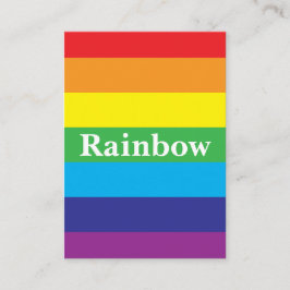 Tarjeta De Visita Patrón Arcoiris Lgbt