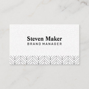 Tarjeta De Visita Patrón Boho   Bloque de color