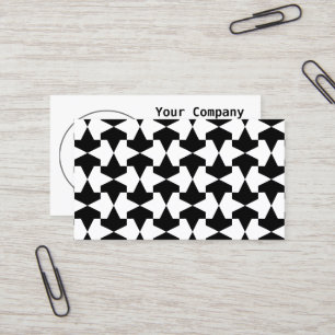 Tarjeta De Visita Patrón clásico de mamelucos musulmanes negros y bl