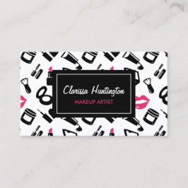 Tarjeta De Visita Patrón cosmético| Artista de maquillaje