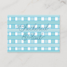 Tarjeta De Visita Patrón cuadrado azul